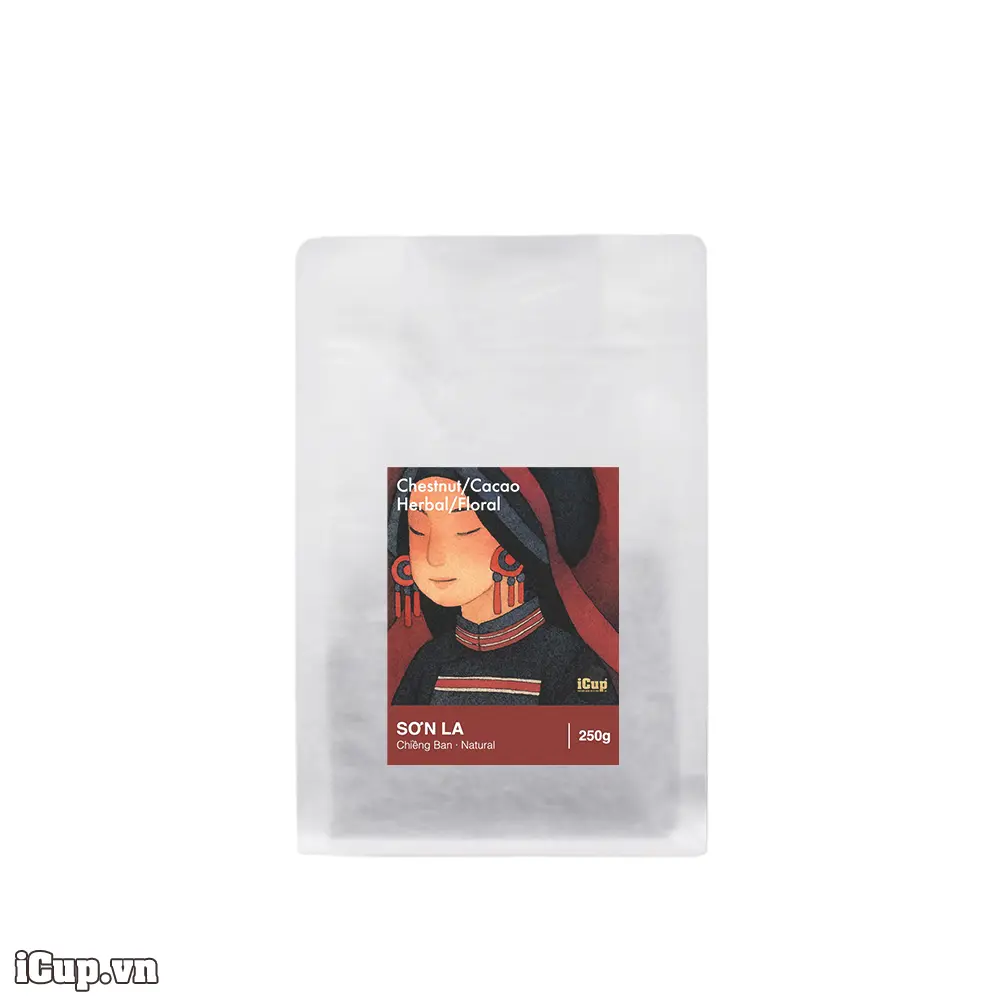Cà phê Arabica Sơn La, Chiềng Ban sơ chế khô tự nhiên | Nông trại “Quà Của Đất” | 250g